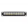 Patchpanel DeLOCK 66874 1U čierna kov kapacita racku 1U