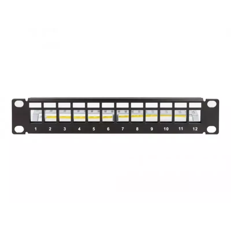 Patchpanel DeLOCK 66874 1U čierna kov kapacita racku 1U