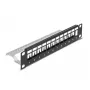 Patchpanel DeLOCK 66874 1U čierna kov kapacita racku 1U