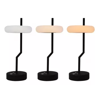 Techly I-LAMP-TABLE2 stolná lampa nevymeniteľný zdroj svetla 2 W LED čierna, biela