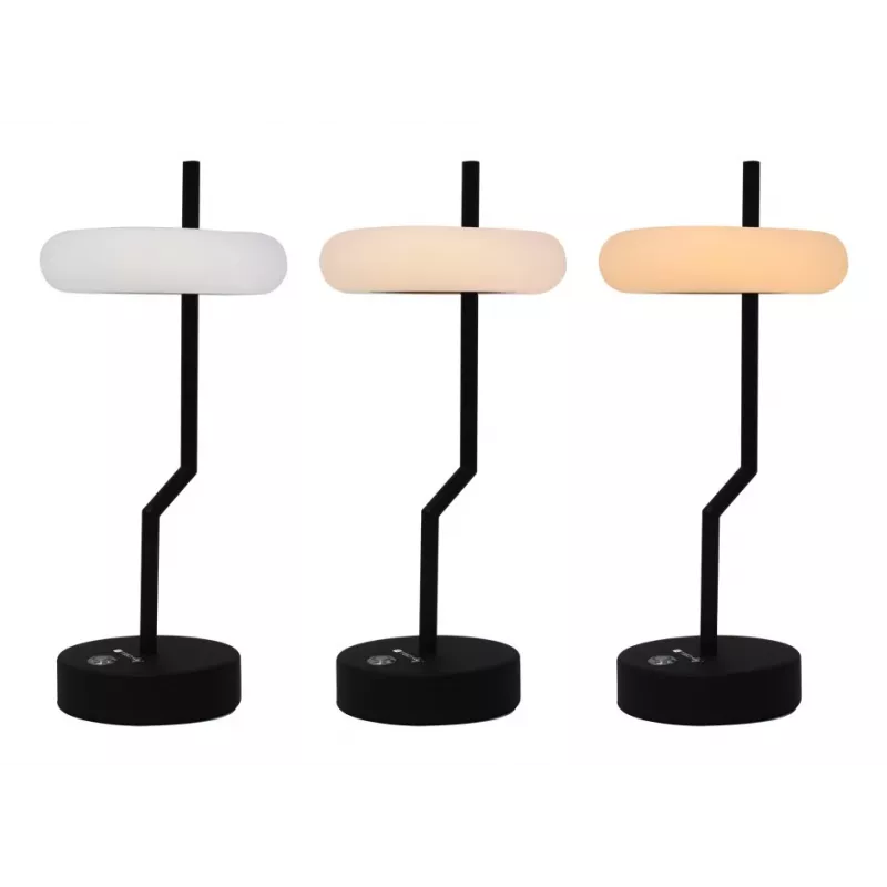 Techly I-LAMP-TABLE2 stolná lampa nevymeniteľný zdroj svetla 2 W LED čierna, biela