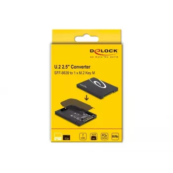 SSD puzdro DeLOCK 63379 čierne M.2 podpora 1 disku
