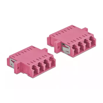 Delock 86542 spojka optických vlákien LC Quad Multimode, fialová, 2 ks