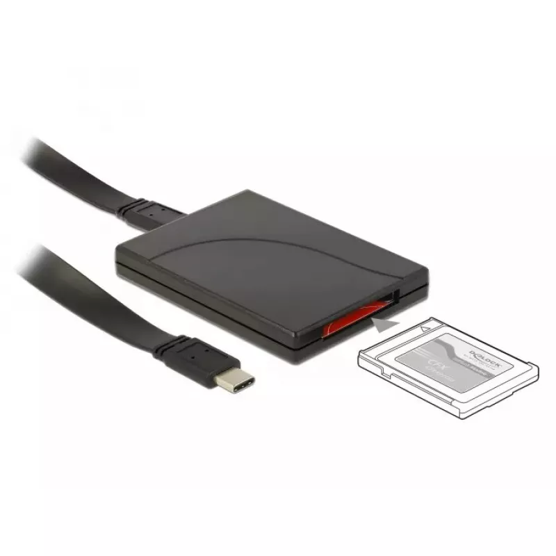 Čítačka kariet DeLOCK 91749 USB 3.1 Gen 2 Type-C čierna