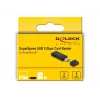 Čítačka kariet DeLOCK 91002 USB čierna MicroSD SD SDHC SDXC 5000 Mbit/s