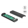 Puzdro na SSD DeLOCK 42031 čierne M.2 PCIe SATA 20 Gbit/s