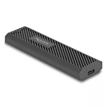 Puzdro na SSD DeLOCK 42031 čierne M.2 PCIe SATA 20 Gbit/s