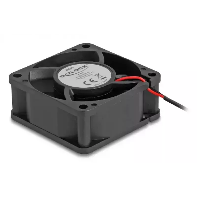 DeLOCK 67289 Axiálny ventilátor 5 V DC, 60 x 60 x 25 mm, čierny