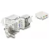 Keystone modul DELOCK RJ45 konektor samica na LSA Cat.8.1 tienený s poistnou sponou a krytkou proti prachu