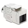 Keystone modul DELOCK RJ45 konektor samica na LSA Cat.8.1 tienený s poistnou sponou a krytkou proti prachu