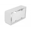 Príslušenstvo k patch panelu DELOCK 81333 — biely polykarbonátový držiak, 152×50×82 mm