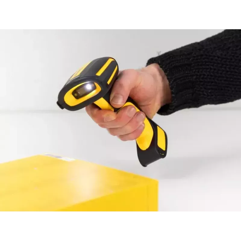 Ručný čítač čiarových kódov DeLOCK 90586 1D 2D bezdrôtový Bluetooth indukčná nabíjačka