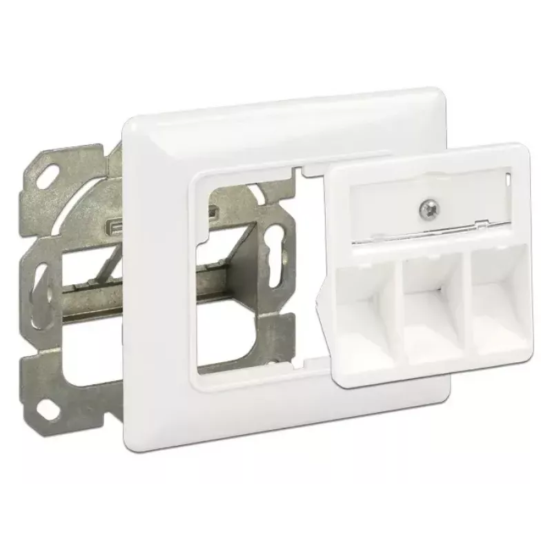 Zásuvka RJ-45 DeLOCK 86194 strieborná biela