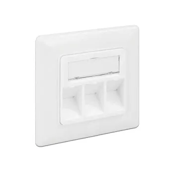 Zásuvka RJ-45 DeLOCK 86194 strieborná biela