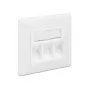 Zásuvka RJ-45 DeLOCK 86194 strieborná biela