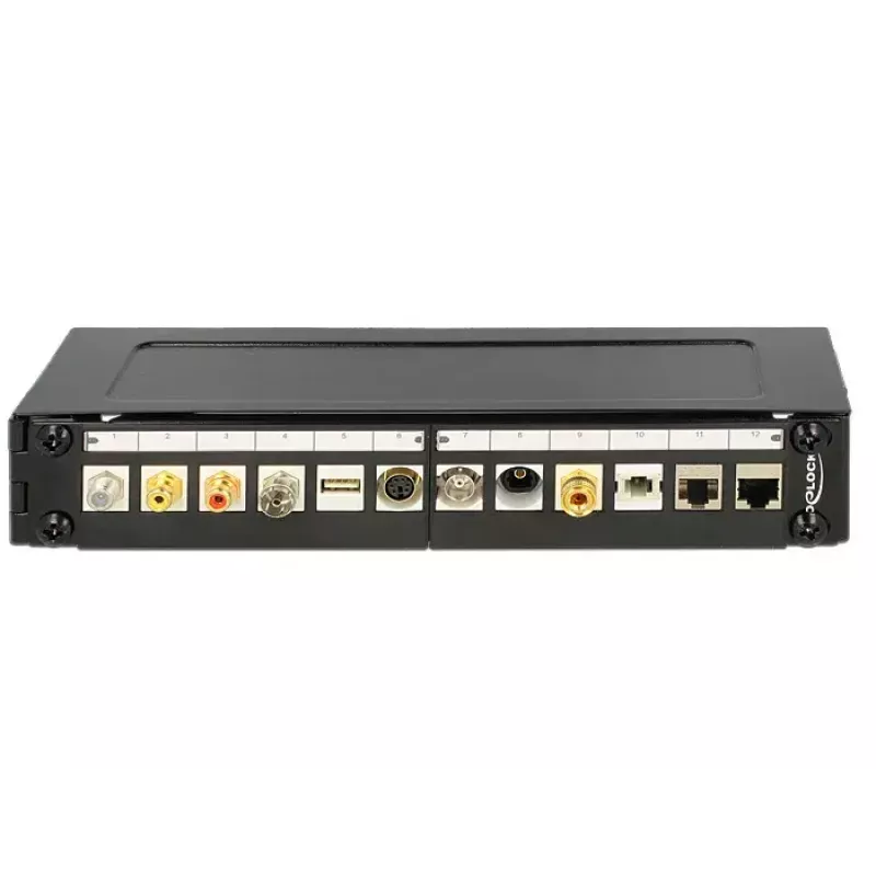 Nástenný rack DeLOCK 43303 1U čierny