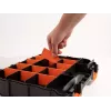 Úložná krabica DeLOCK 18417 obdĺžniková plast čierna oranžová 270x320x80mm