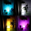 Techly I-LED kvetináč biely plast 1 ks