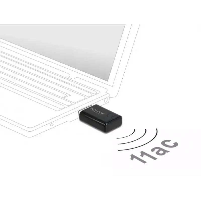 Sieťová karta DeLOCK 12550 WLAN USB dvojpásmová Wi-Fi 5