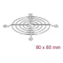 Mriežka ventilátora DELOCK 67306 — kov 75,5 × 75,5 mm pre počítačový chladiaci ventilátor