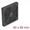 Mriežka ventilátora DELOCK 67311, ABS, čierna, 87×87 mm, montážna vzdialenosť 71,5×71,5 mm
