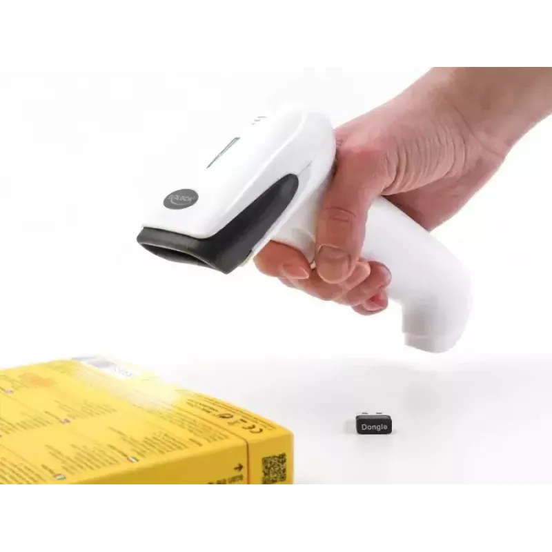 Ručný čítač kódov DeLOCK 90587 1D 2D bezdrôtový Bluetooth USB biely