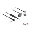 Headset DeLOCK 27183 in-ear slúchadlá 3,5 mm jack mikrofón regulácia hlasitosti
