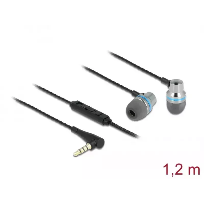 Headset DeLOCK 27183 in-ear slúchadlá 3,5 mm jack mikrofón regulácia hlasitosti