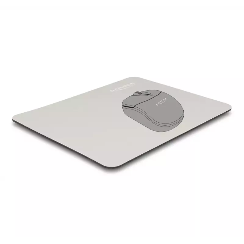 DELOCK 12147 podložka pod myš sivá 180x220 mm guma protišmyková
