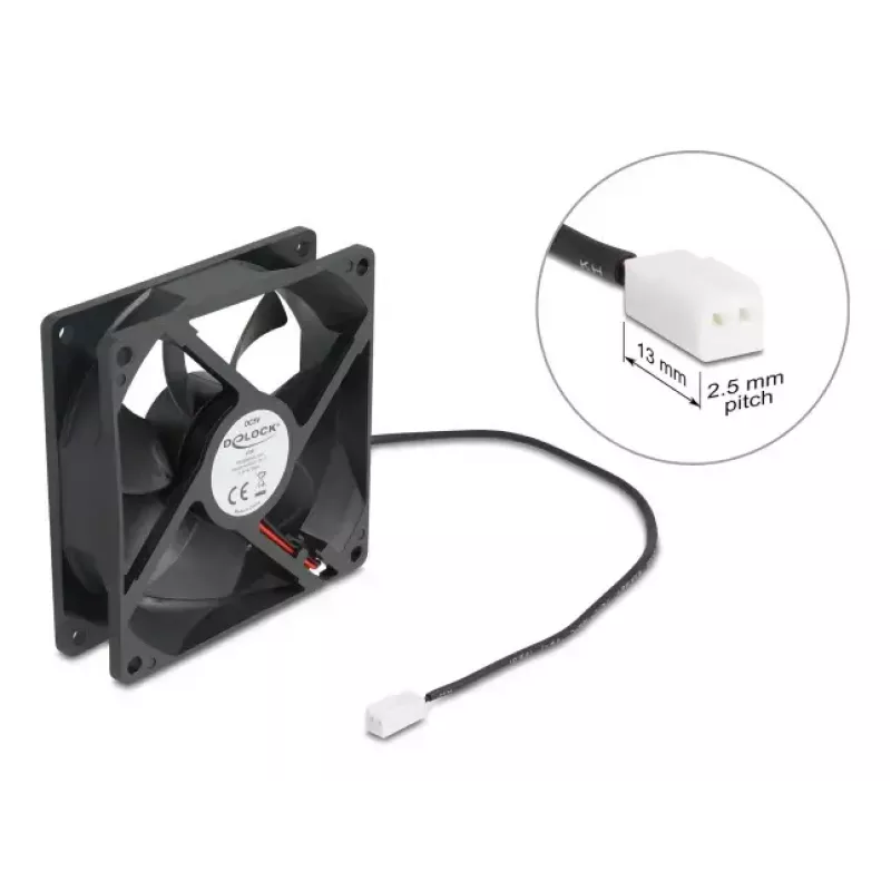 Delock 67291 axiálny ventilátor 5 V DC, 92 x 92 x 25 mm, čierny