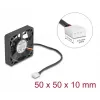 Ventilátor DeLOCK 67314 5 cm čierny guľôčkové ložisko