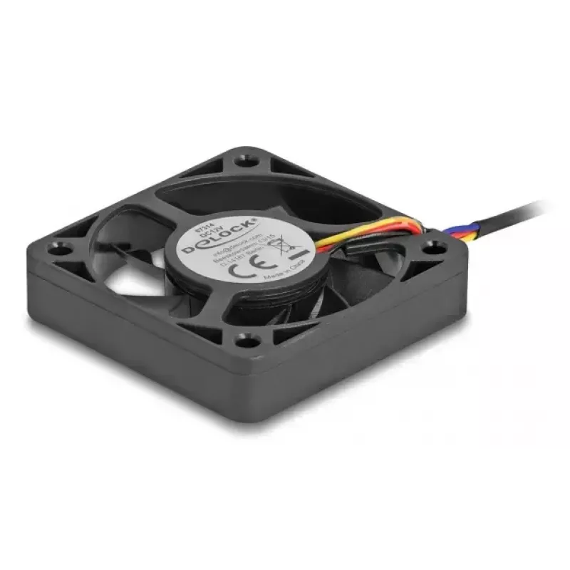 Ventilátor DeLOCK 67314 5 cm čierny guľôčkové ložisko