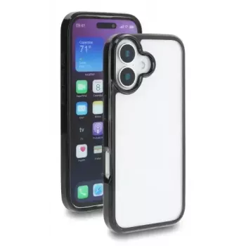 Ochranné puzdro pre iPhone 17 od DELOCK, transparentná čierna, vhodné pre 16 cm (6,3