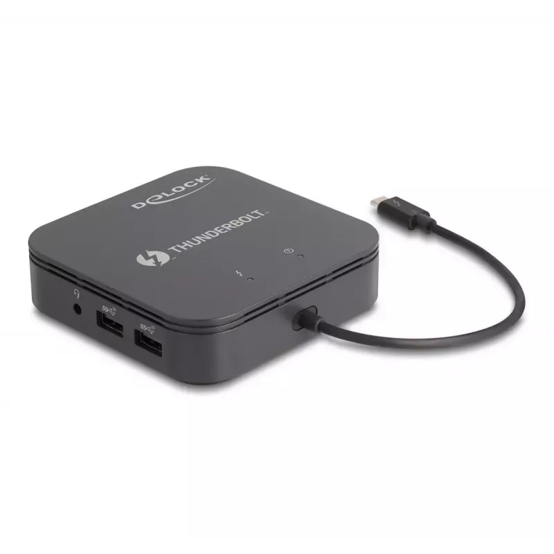 DeLOCK Thunderbolt 3 Mini dokovacia stanica 8K DisplayPort HDMI USB LAN Audio PD 3.0