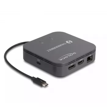 DeLOCK Thunderbolt 3 Mini dokovacia stanica 8K DisplayPort HDMI USB LAN Audio PD 3.0