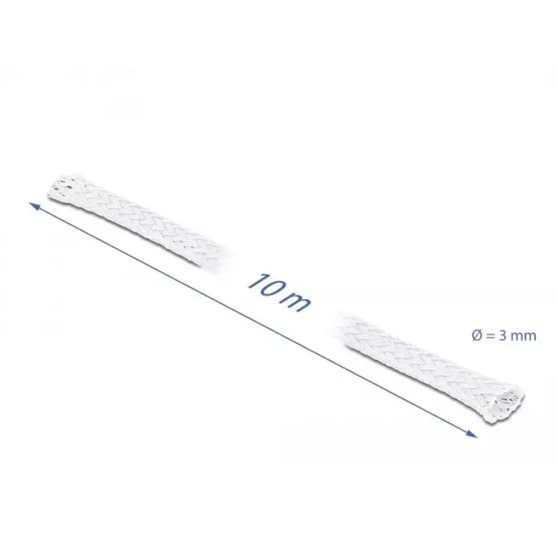 Ochranná hadica DeLOCK 20692 10 m x 3 mm biela