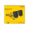 Stereo reproduktory DELOCK 27001, 2.0, napájané cez USB