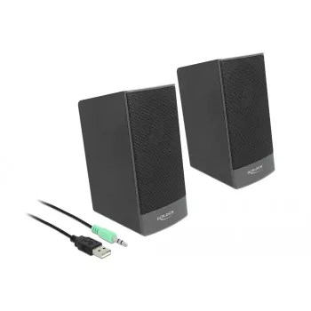 Stereo reproduktory DELOCK 27001, 2.0, napájané cez USB