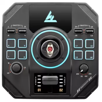Základňa herného volantu Thrustmaster Sol‑R 5 Base čierna USB Type‑C, analógový/digitálny, pre PC, 196×196×67 mm