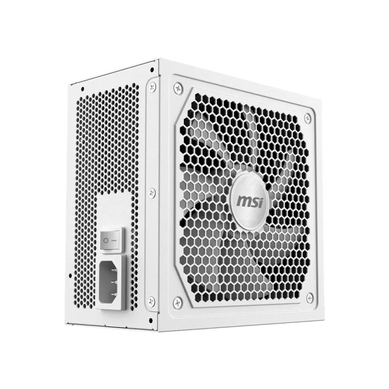 Napájací zdroj MSI MAG A1000GL PCIE5 WHITE 1000 W ATX 24-pin, 80 PLUS Gold, 135 mm ventilátor