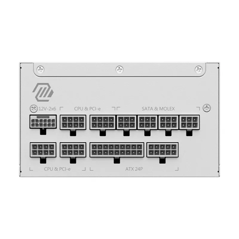 Napájací zdroj MSI MAG A1000GL PCIE5 WHITE 1000 W ATX 24-pin, 80 PLUS Gold, 135 mm ventilátor