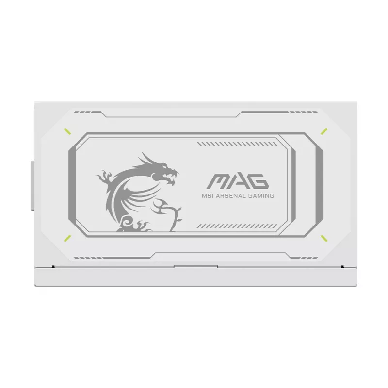 Napájací zdroj MSI MAG A1000GL PCIE5 WHITE 1000 W ATX 24-pin, 80 PLUS Gold, 135 mm ventilátor