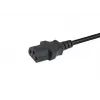Equip 112111 napájací kábel CEE 7/7 na IEC C13, vidlica/zásuvka, PVC, 3 m, čierny