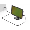 Equip 112111 napájací kábel CEE 7/7 na IEC C13, vidlica/zásuvka, PVC, 3 m, čierny