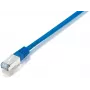 Equip Cat.5e F/UTP patch kábel, 0,5 m, modrý, 0,50 m, Cat5e, F/UTP (FTP), RJ-45, RJ-45, modrý