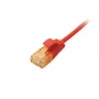 Equip Cat.6A U/UTP tenký patch kábel 1 m červený 10000 Mbit/s