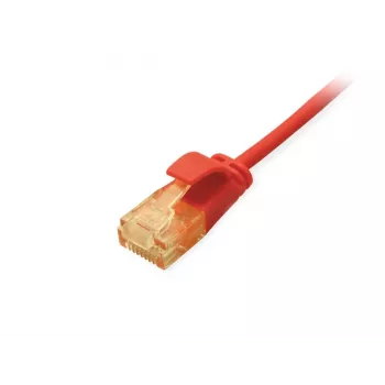 Equip Cat.6A U/UTP tenký patch kábel 3,0 m červený 10000 Mbit/s