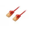 Equip Cat.6A U/UTP tenký patch kábel 3,0 m červený 10000 Mbit/s