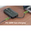 Techly IDATA USBC-HUB5WL AV extender AV vysielač a prijímač čierny