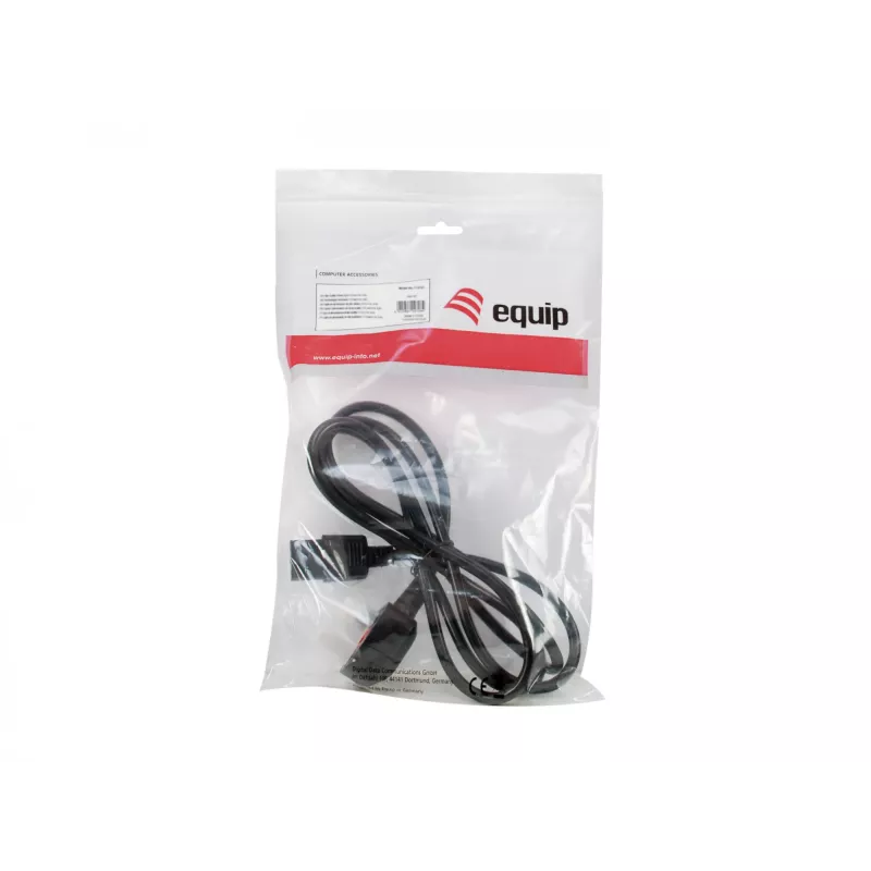 Equip UK napájací kábel, C13 na BS1363, 2 m, čierny, 10 A poistka